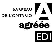 logo d’agrément de EDetI du Barreau de l’Ontario