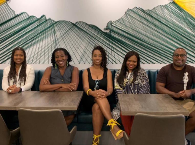 Board Of Directors from left to right, Surranna Sandy, Amuna Baraka-Clark, Tanya Sinclair(Founder), Diedra Dick and Dean  Delpeache.