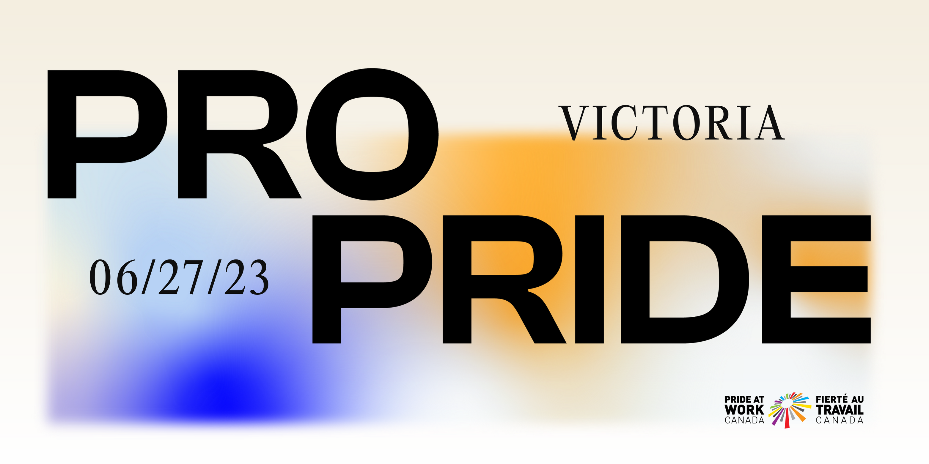Banner Victoria ProPride with the date.