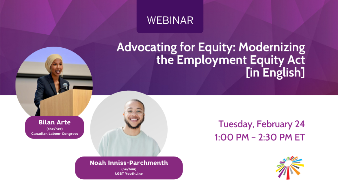 Advocating for Equity: Modernizing the Employment Equity Act [in English]