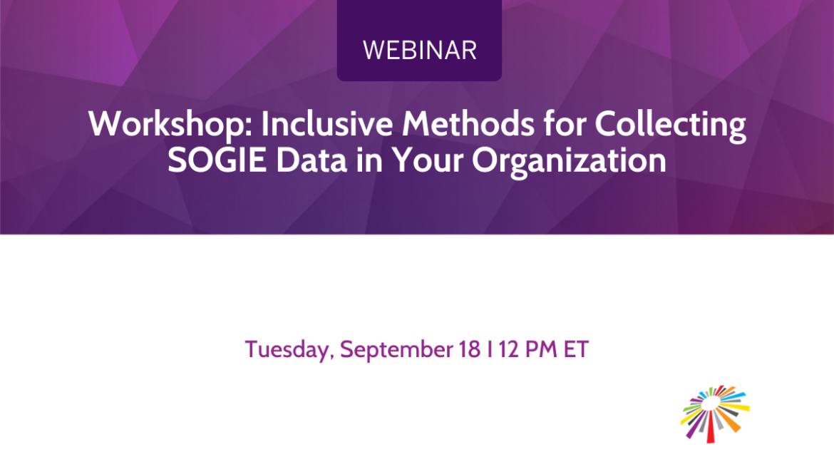 Workshop: Inclusive Methods for Collecting SOGIE Data in Your Organization